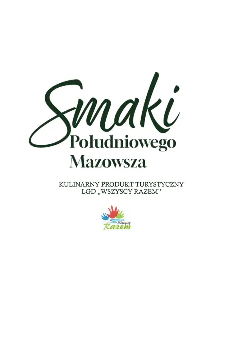 Okładka przewodnika Smaki Południowego Mazowsza, LGD Wszyscy Razem.